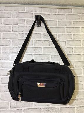 Air Canada Classic Black carry on bag  with Front Compartment, adjustable strap